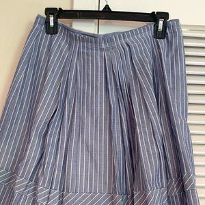 Light blue pleated Madewell skirt